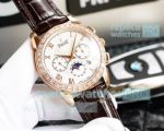Swiss Copy Piaget Polo Moonphase Watch Rose Gold White Dial 42mm